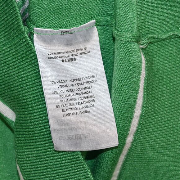 AMI Alexandre Mattiussi Heart Logo Stripe Sweater in Green size XL - Picture 7 of 11